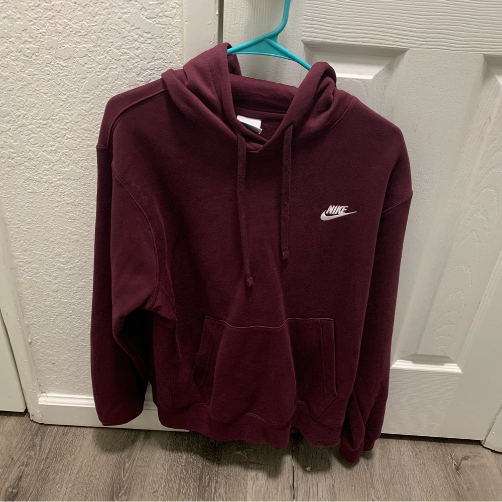 Burgundy Nike Hoodie
